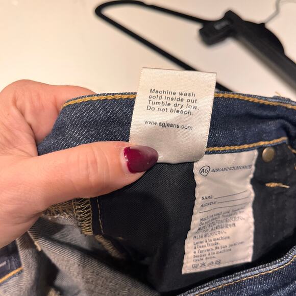 Adriano Goldschmied Dark Wash The Olivia Skinny Boot Cut Jeans Size 28R - Picture 7 of 10